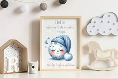 Sleepy Moon Clipart Bundle - CraftNest - Digital Crafting and Art