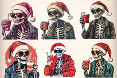 Christmas Skeleton Clipart Bundle - CraftNest - Digital Crafting and Art