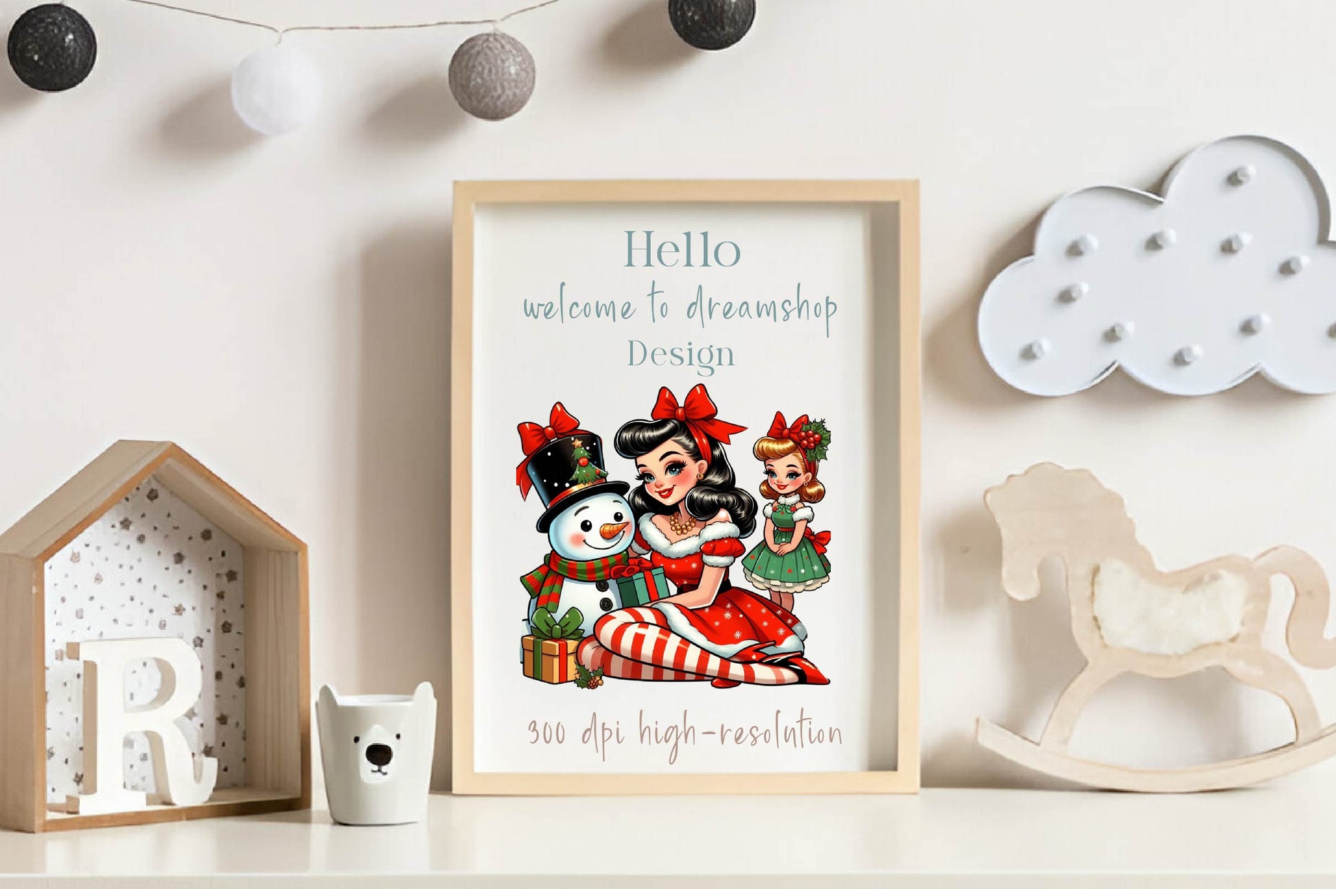 Funny Christmas Pin Up Girl Clipart Bundle - CraftNest - Digital Crafting and Art