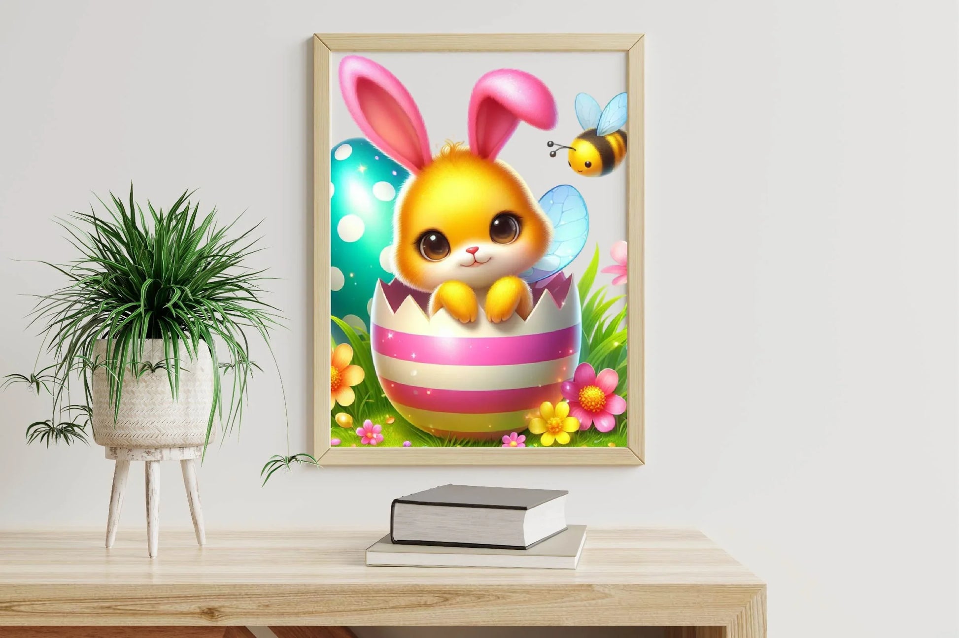 Easter Eggshell Bees Peeking Clipart Bundle - CraftNest - Digital Crafting and Art