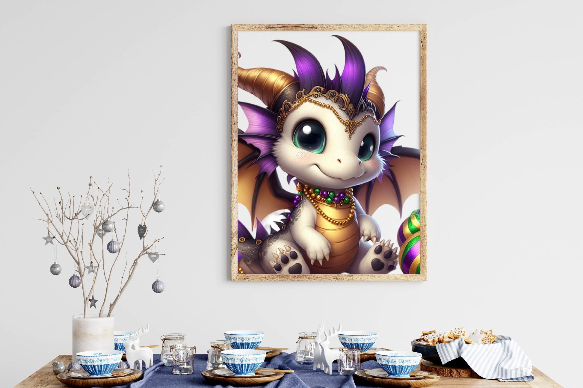 Mardi Gras Baby Dragon Clipart Bundle - CraftNest - Digital Crafting and Art