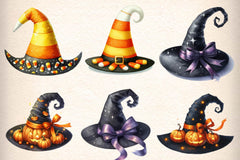 Halloween Witch Hat Clipart Bundle - CraftNest - Digital Crafting and Art