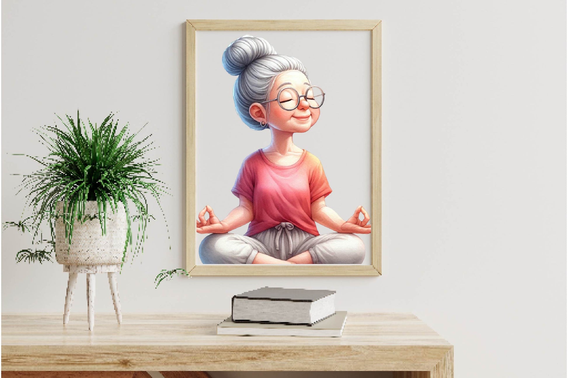 Funny Yoga Grandma Clipart Bundle - CraftNest - Digital Crafting and Art
