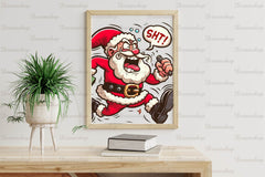 Funny Christmas Santa Clipart Bundle - CraftNest - Digital Crafting and Art