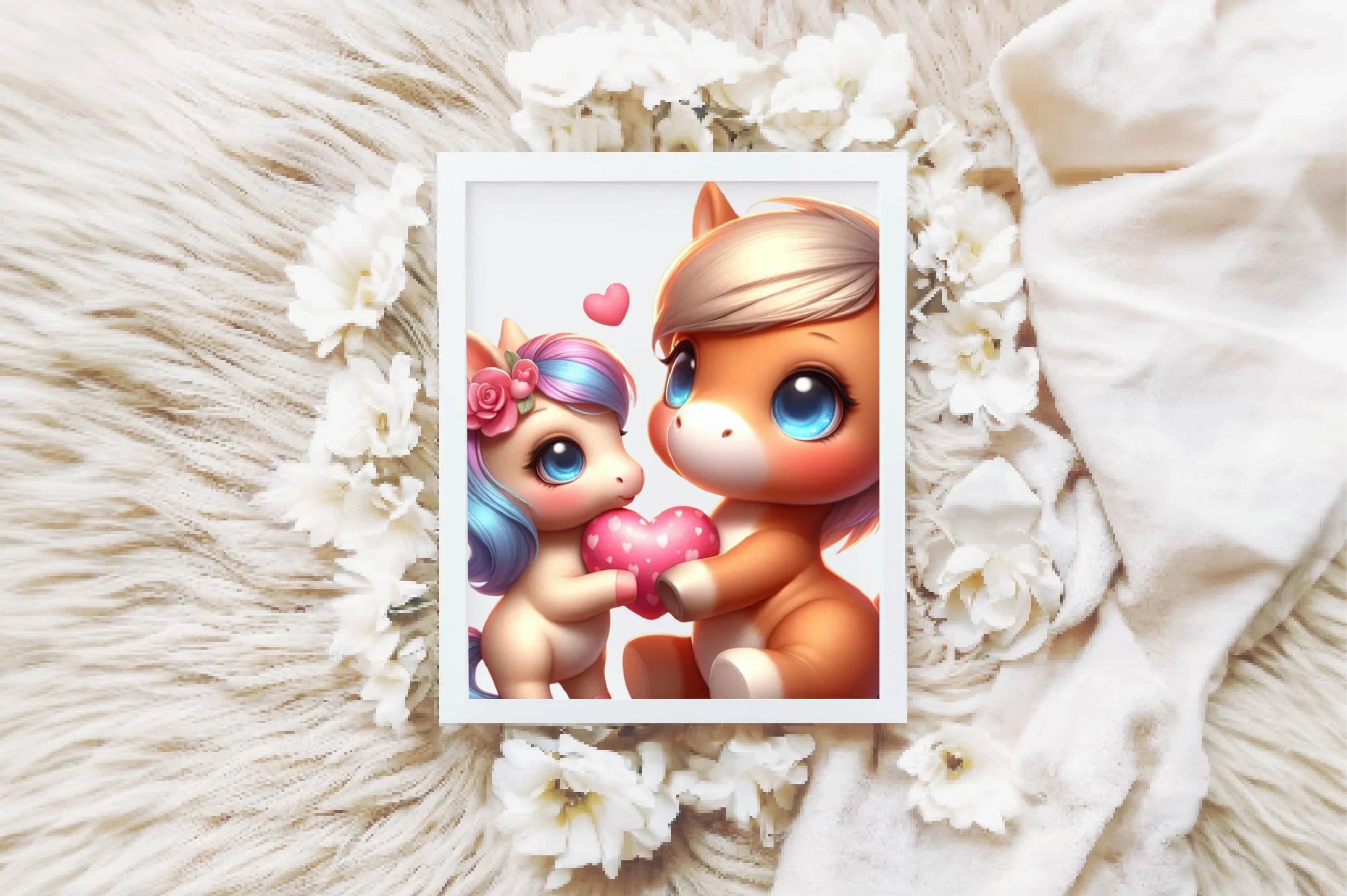 Cute Spring Horse Clipart Bundle - CraftNest - Digital Crafting and Art