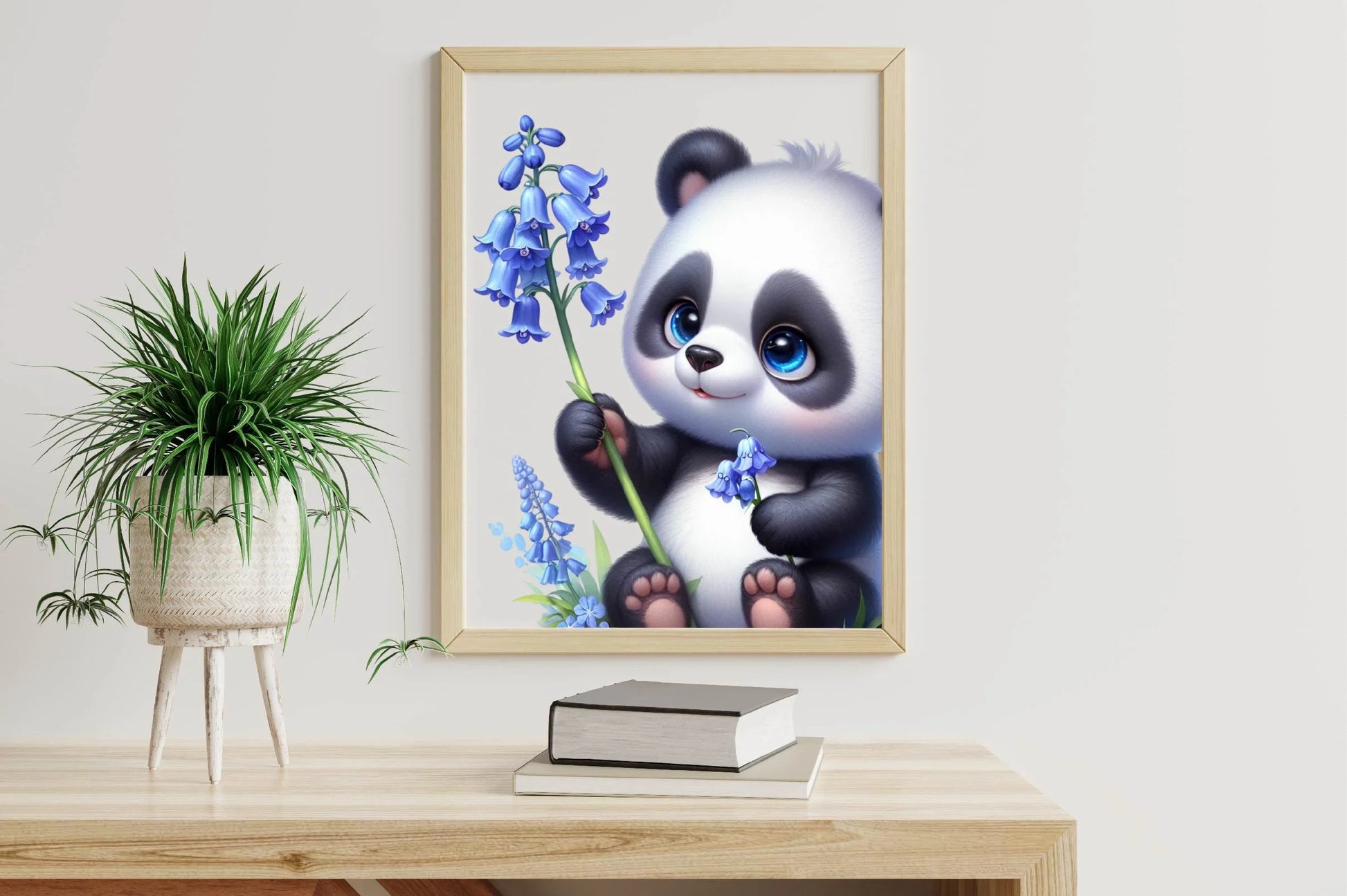Spring Panda With Flowers Clipart Bundle - CraftNest - Digital Crafting and Art