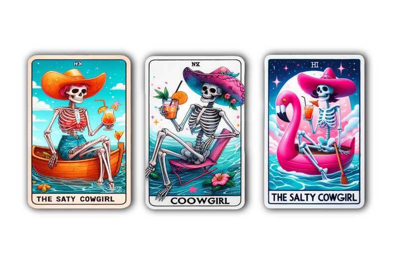 Salty Cowgirl Tarot Howdy Bitches Clipart Bundle - CraftNest - Digital Crafting and Art