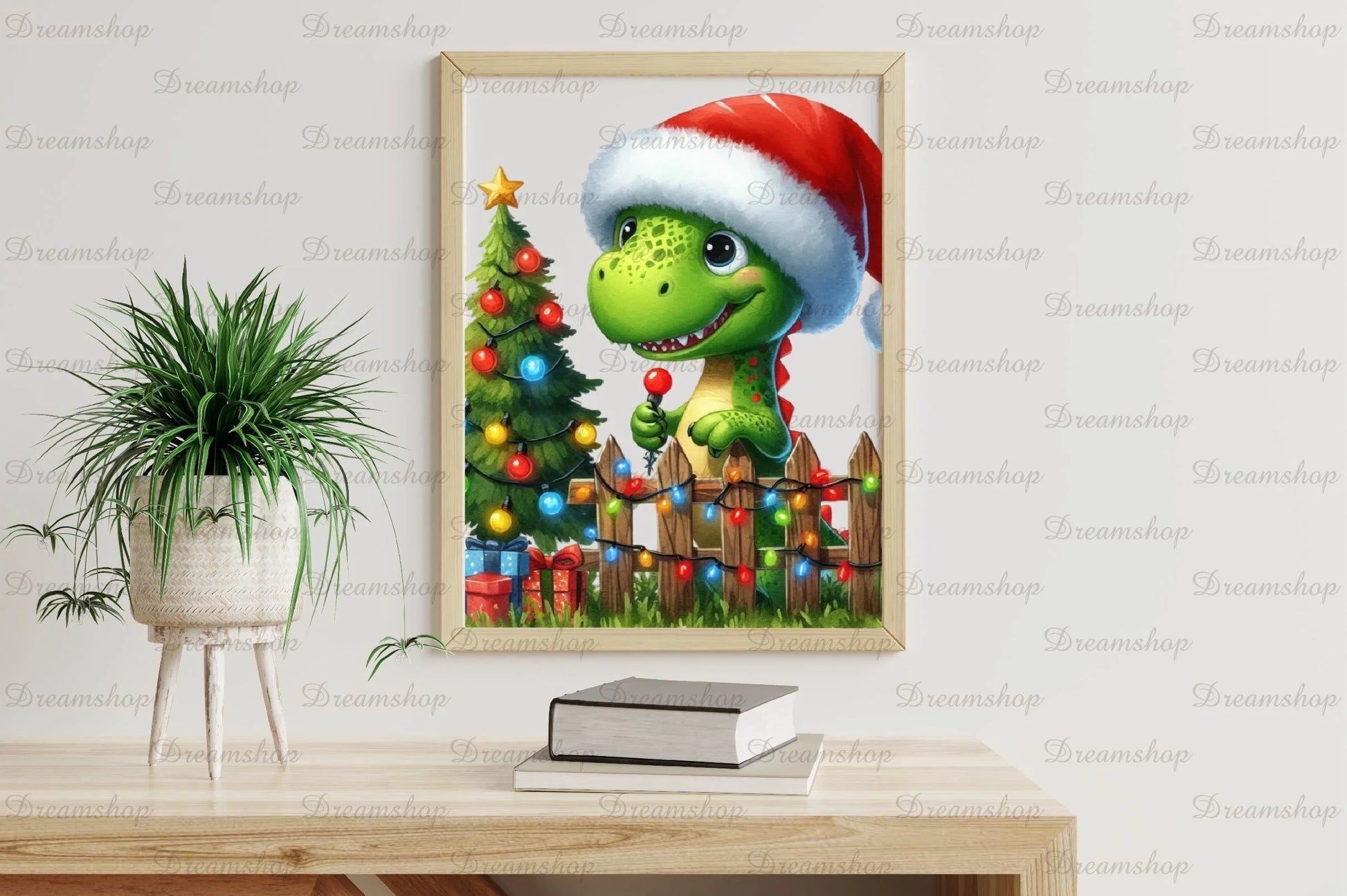 Cute Christmas Dinosaur Clipart Bundle - CraftNest - Digital Crafting and Art