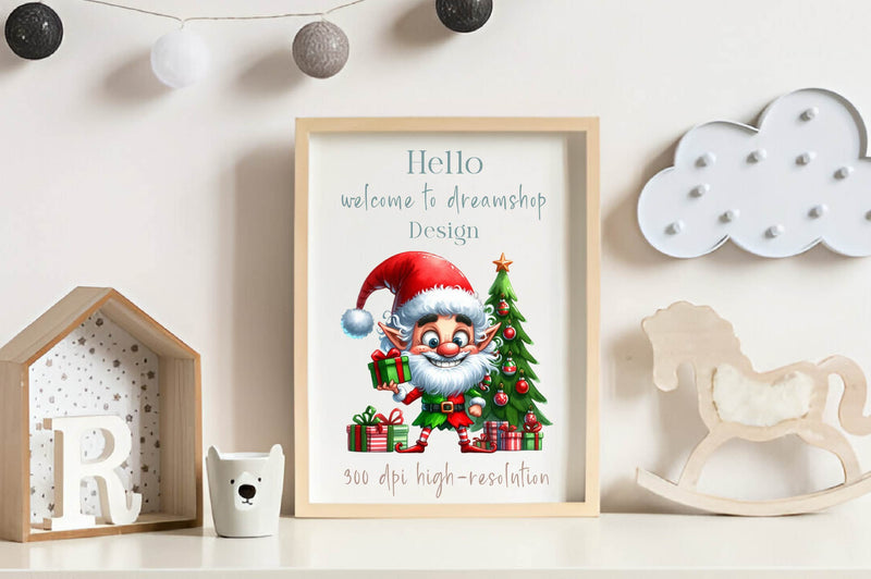 Christmas Elf Christmas Clipart Bundle - CraftNest - Digital Crafting and Art