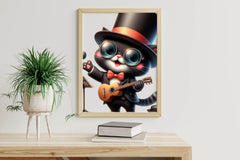 Funny Black Cat Musicians Clipart Bundle - CraftNest - Digital Crafting and Art