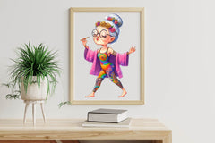 Funny Old Ladies Clipart Bundle - CraftNest - Digital Crafting and Art