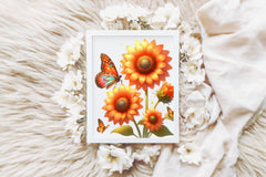 Sparkling Sunflower Clipart Bundle - CraftNest - Digital Crafting and Art