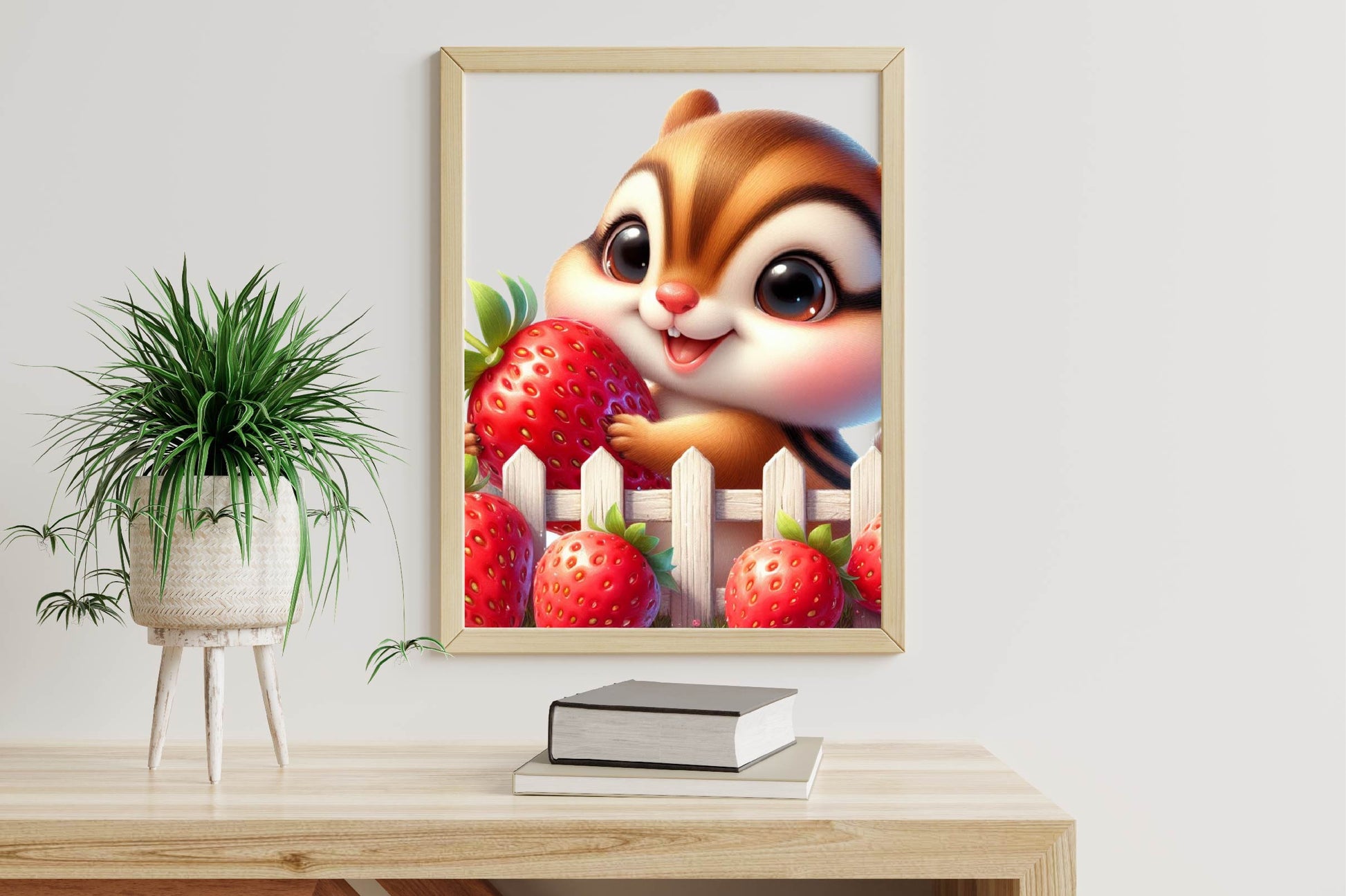 Cute Chipmunks Strawberry Clipart Bundle - CraftNest - Digital Crafting and Art