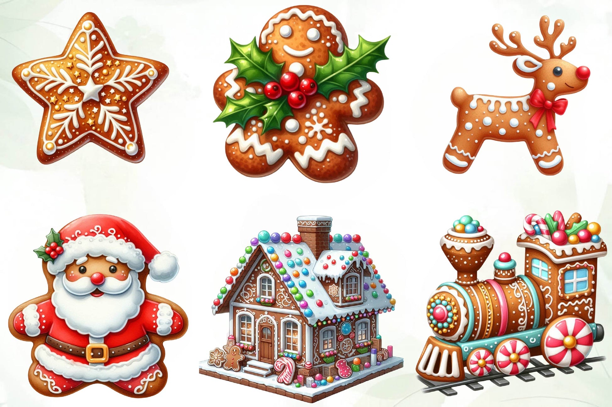 Christmas Gingerbread Clipart Bundle - CraftNest - Digital Crafting and Art