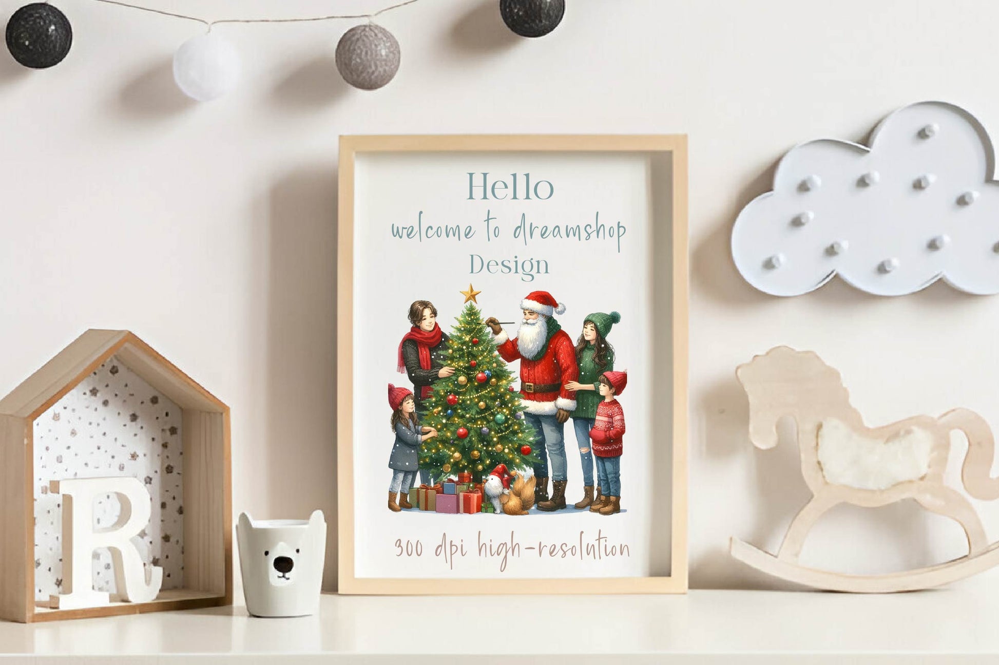 Christmas Family Decorations Clipart Bundle - CraftNest - Digital Crafting and Art