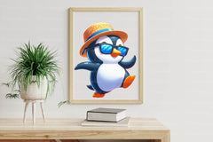 Funny Penguin In Pool Party Clipart Bundle - CraftNest - Digital Crafting and Art