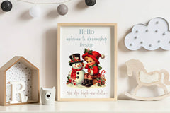 Vintage Child And Snowman Clipart Bundle - CraftNest - Digital Crafting and Art