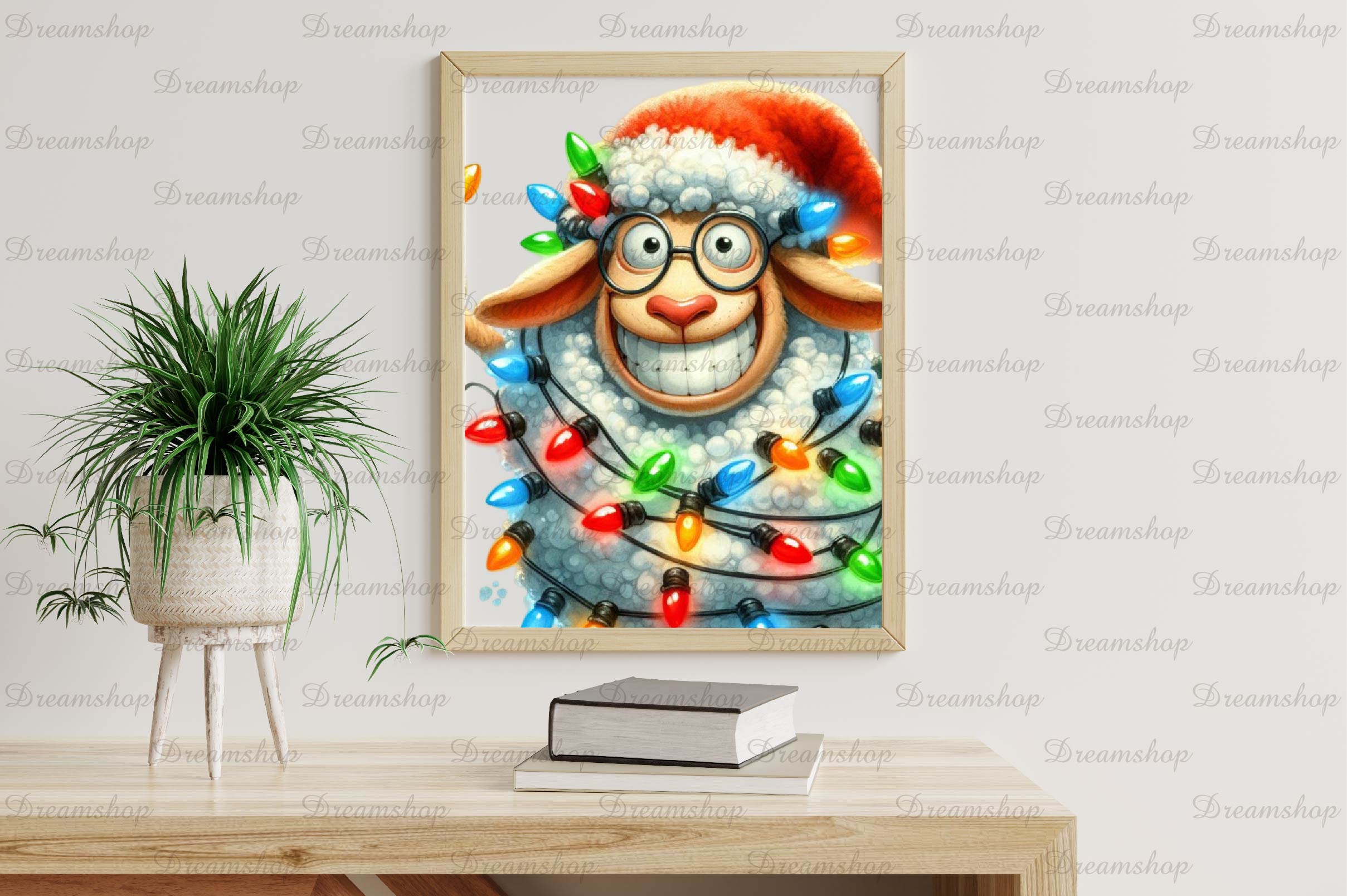 Christmas Funny Sheep Clipart Bundle - CraftNest - Digital Crafting and Art