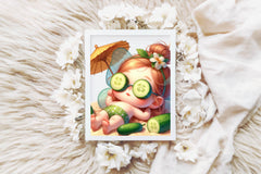 Cute Summer Fairy Clipart Bundle - CraftNest - Digital Crafting and Art