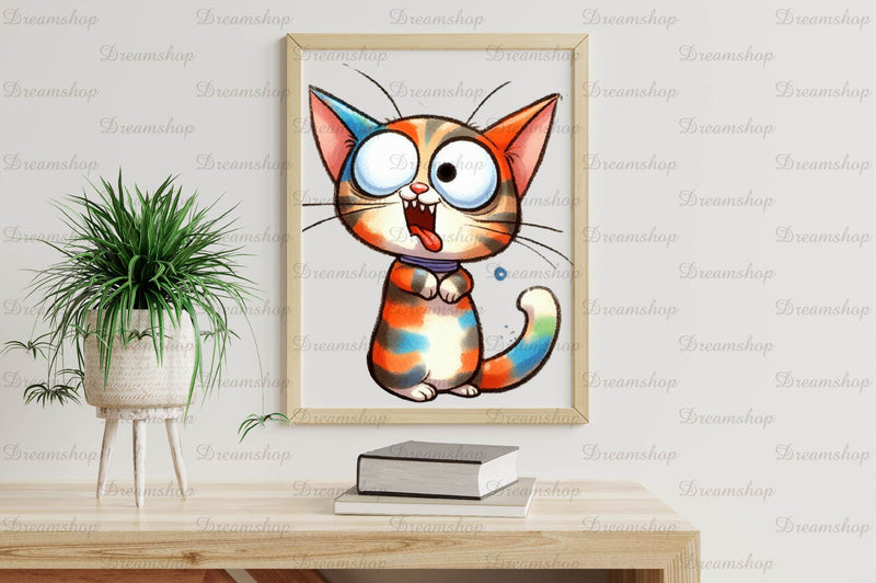 Crazy Funny Cat Clipart Bundle - CraftNest - Digital Crafting and Art