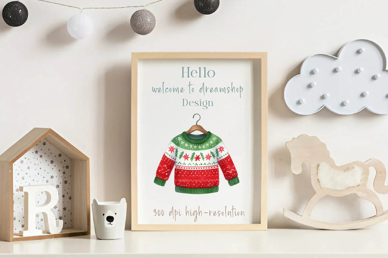 Christmas Sweater Clipart Bundle - CraftNest - Digital Crafting and Art
