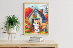 Cute Autumn Cat Clipart Bundle - CraftNest - Digital Crafting and Art