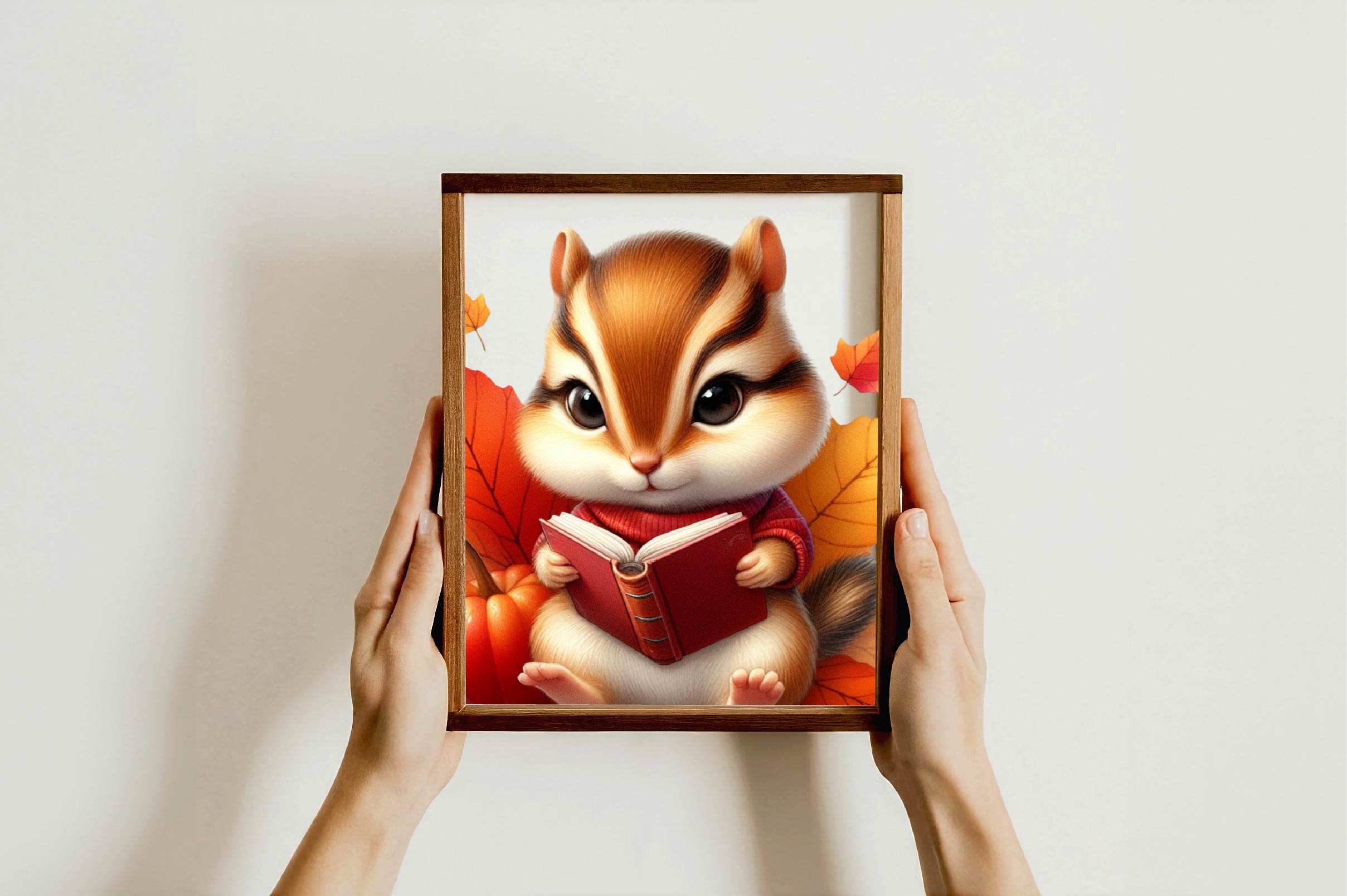Autumn Eastern Chipmunk Clipart Bundle - CraftNest - Digital Crafting and Art