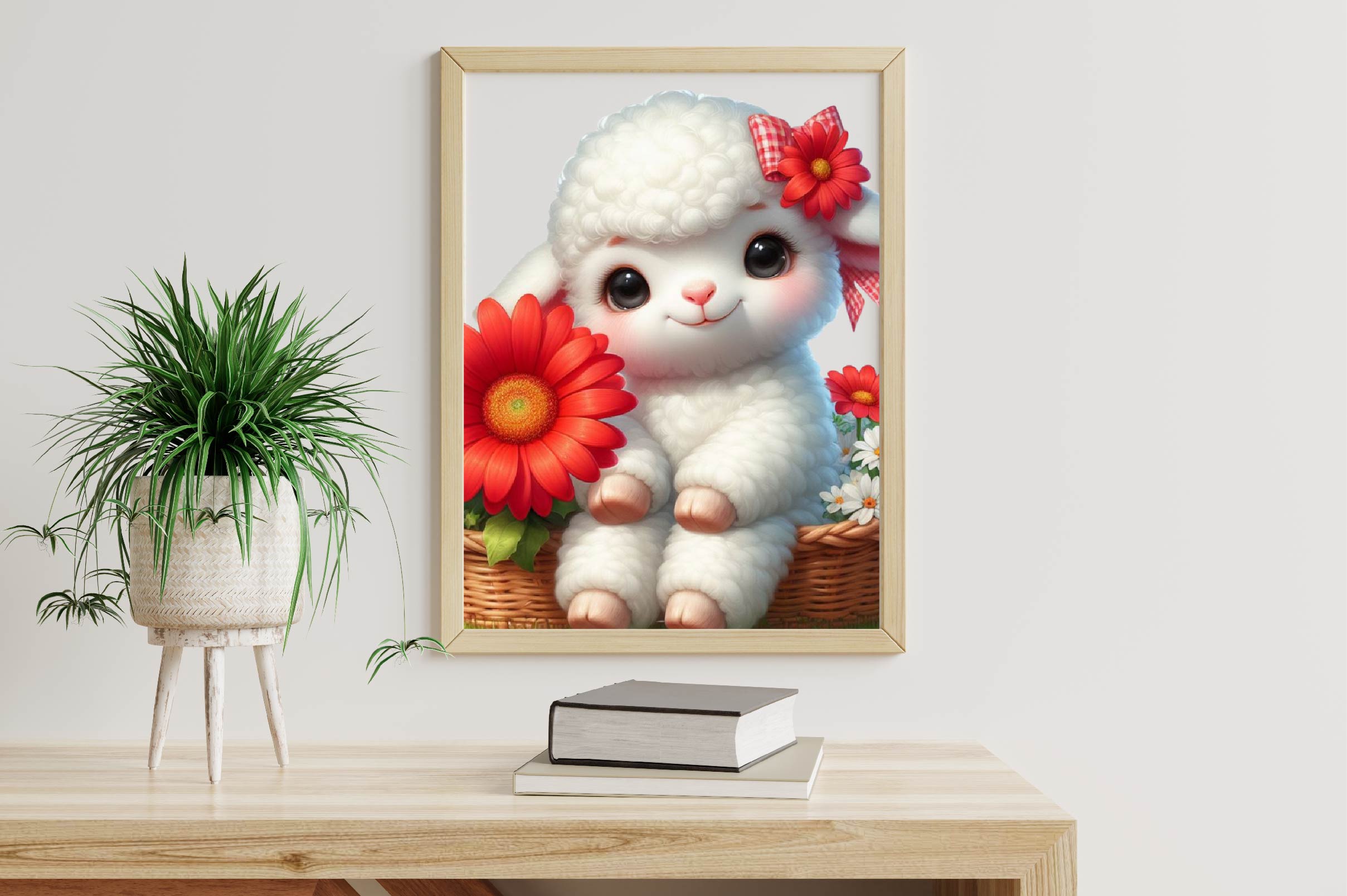Cute Baby Lamb Clipart Bundle - CraftNest - Digital Crafting and Art