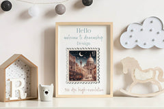 Travel Postage Stamp Clipart Bundle - CraftNest - Digital Crafting and Art