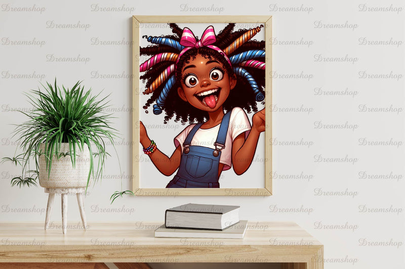 Black Girl Clipart Bundle - CraftNest - Digital Crafting and Art