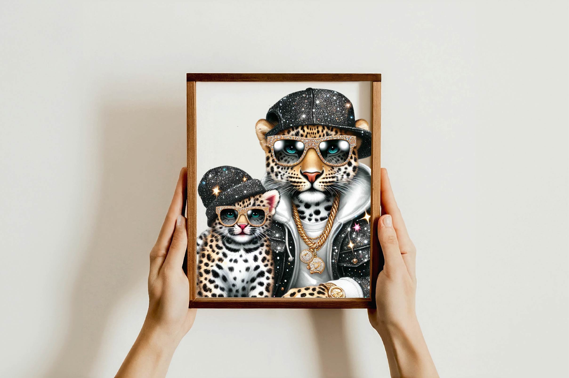 Father With Baby Animals Clipart Bundle - CraftNest - Digital Crafting and Art