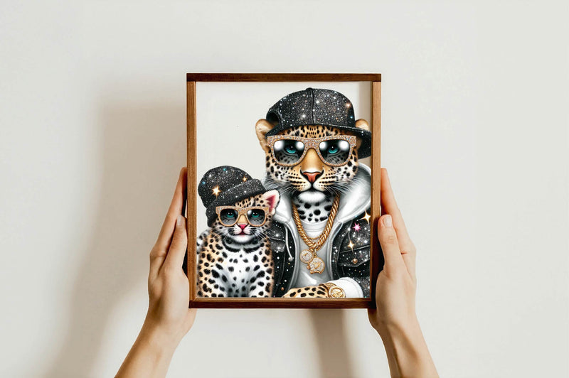 Father With Baby Animals Clipart Bundle - CraftNest - Digital Crafting and Art