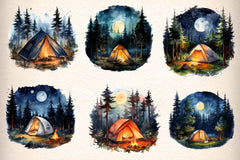 Camping Clipart Bundle 1 - CraftNest - Digital Crafting and Art