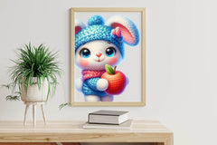 Crochet Bunny With Fruits Clipart Bundle - CraftNest - Digital Crafting and Art