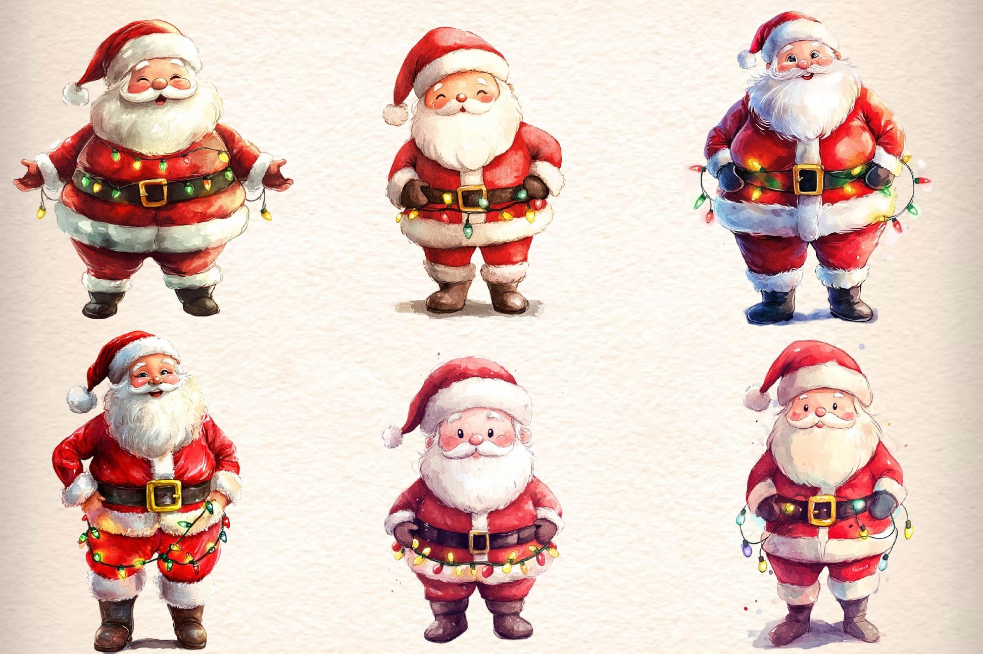 Santa Claus Clipart Bundle - CraftNest - Digital Crafting and Art