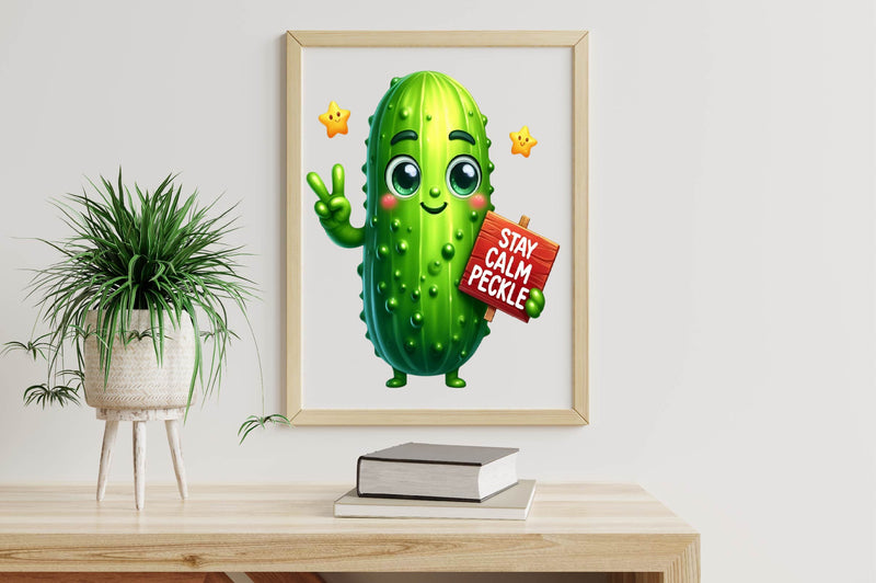 Cute Pickle Character Quotes Clipart Bundle - CraftNest - Digital Crafting and Art