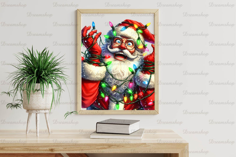 Funny Christmas Santa Clipart Bundle 2 - CraftNest - Digital Crafting and Art