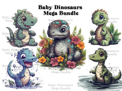 Baby Dinos Clipart - CraftNest