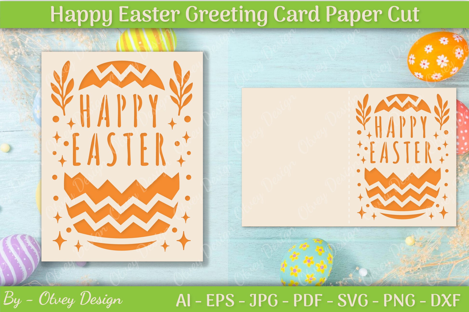 Easter Greeting Card SVG Bundle 13 - CraftNest - Digital Crafting and Art