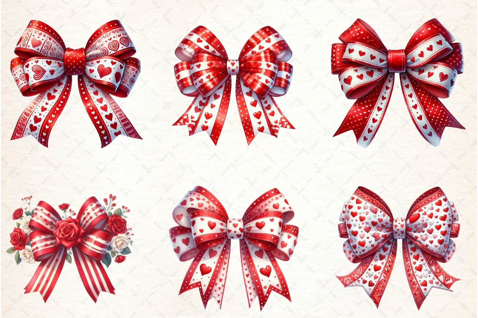 Coquette Valentine Bow Clipart Bundle 2 - CraftNest - Digital Crafting and Art