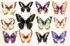Glitter Butterfly Clipart Bundle 5 - CraftNest - Digital Crafting and Art