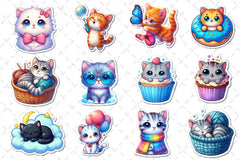 Cute Cat Clipart Bundle 2 - CraftNest - Digital Crafting and Art