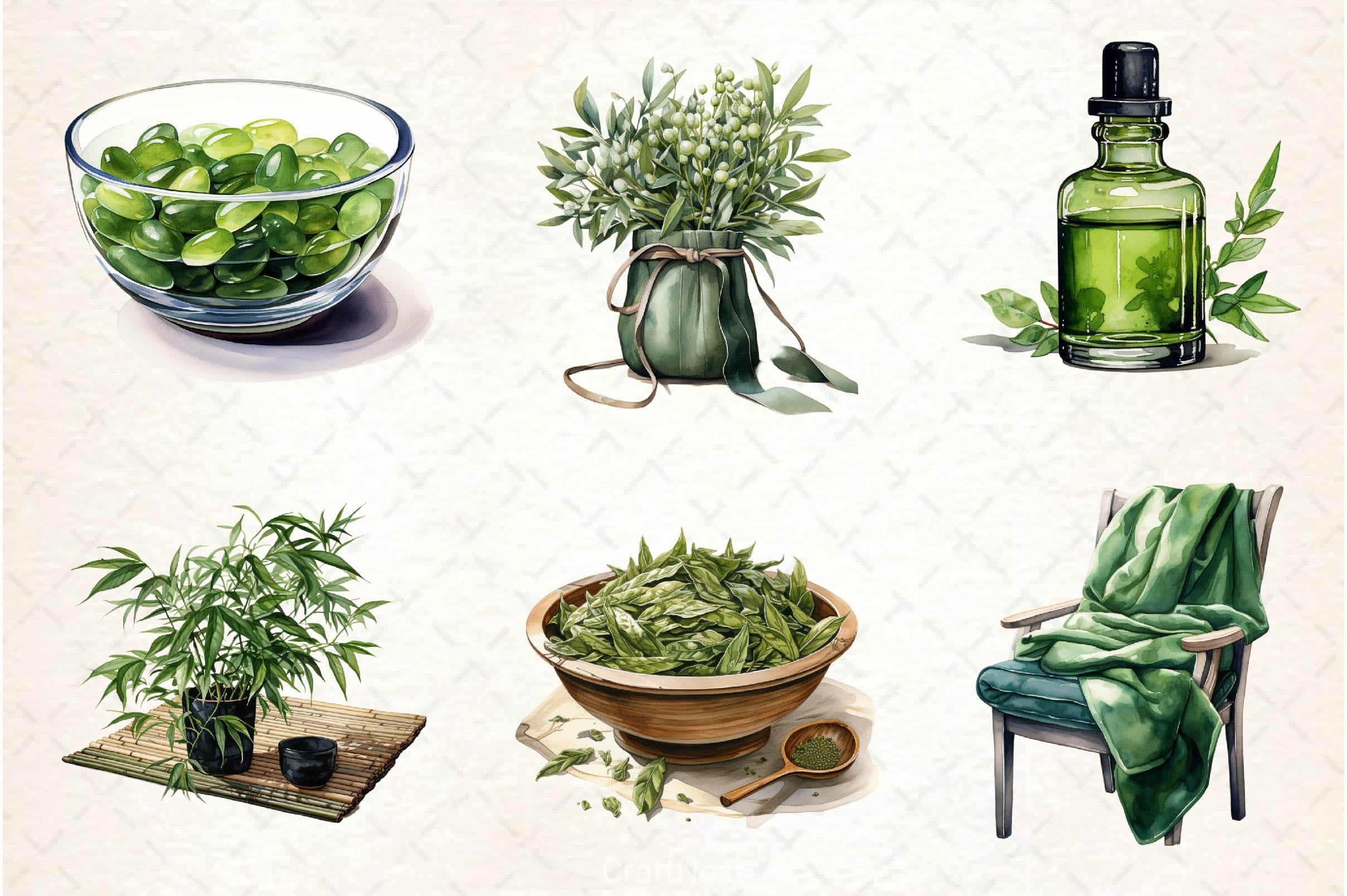 Spring Spa Day Clipart Bundle 2 - CraftNest - Digital Crafting and Art