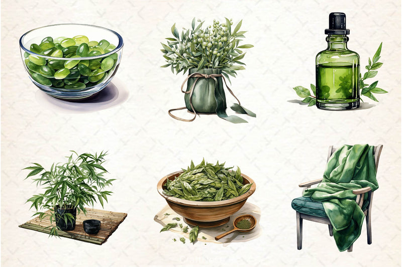 Spring Spa Day Clipart Bundle 2 - CraftNest - Digital Crafting and Art