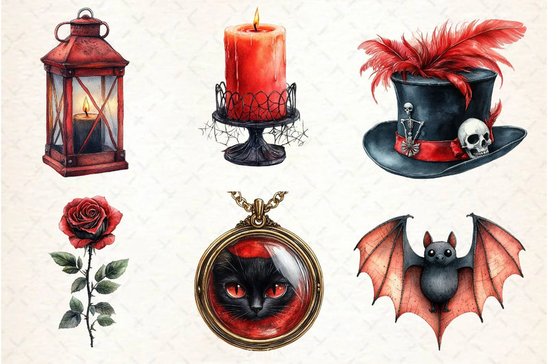Vintage Halloween Clipart Bundle 6 - CraftNest - Digital Crafting and Art