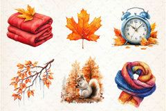 Autumn Chilly Morning Clipart Bundle 2 - CraftNest - Digital Crafting and Art