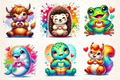 Valentine's Day Animals Clipart Bundle 3 - CraftNest - Digital Crafting and Art