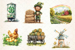 St Patricks Day Farm Clipart Bundle 3 - CraftNest - Digital Crafting and Art