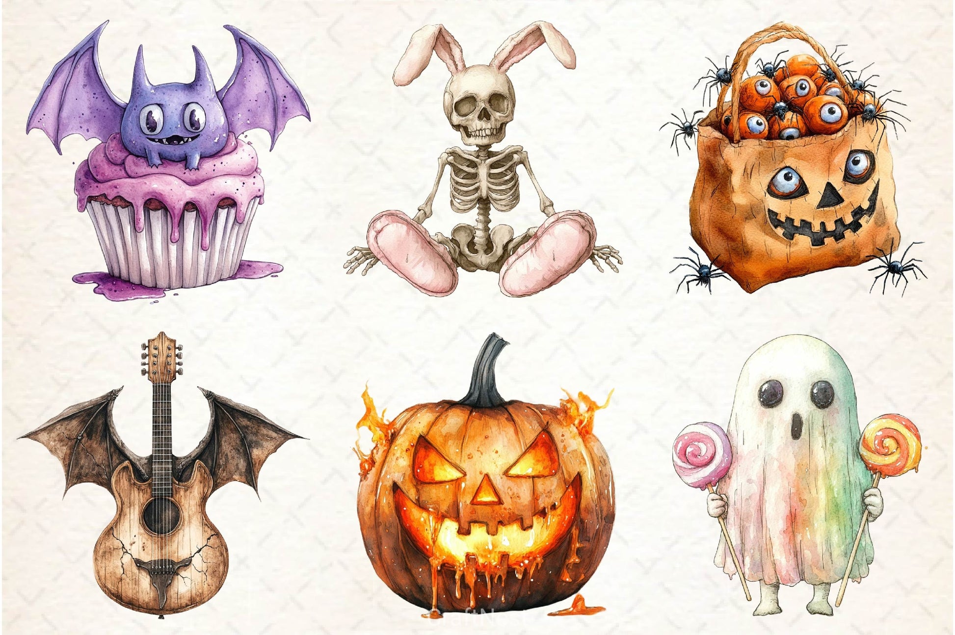 Spooky Weird Halloween Clipart Bundle - CraftNest - Digital Crafting and Art