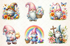 Easter Gnomes Clipart Bundle 2 - CraftNest - Digital Crafting and Art